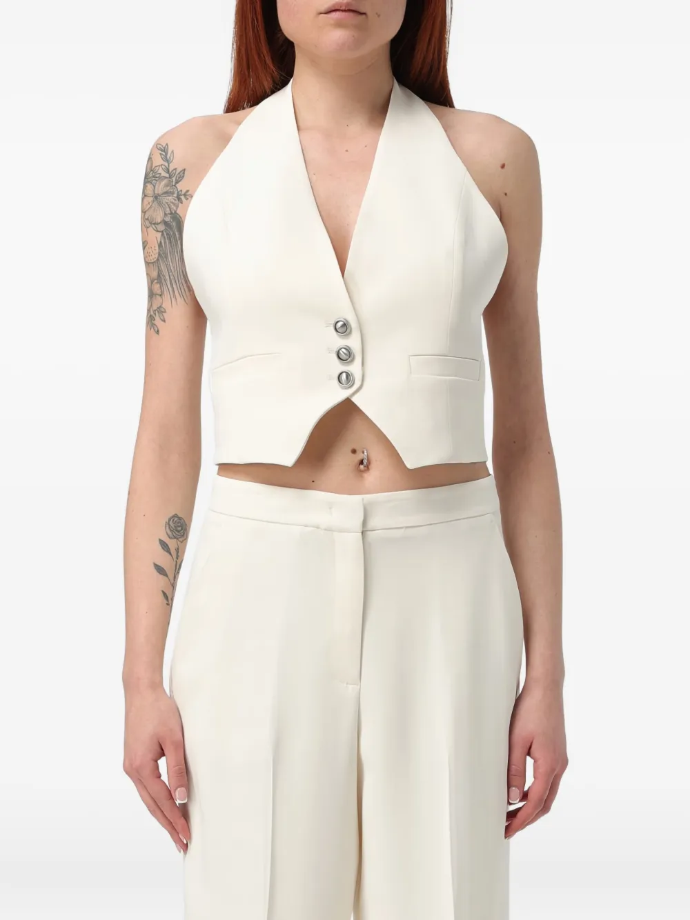 Топ Halter-neck button waistcoat PINKO, белый
Топ Halter-neck button waistcoat PINKO, белый