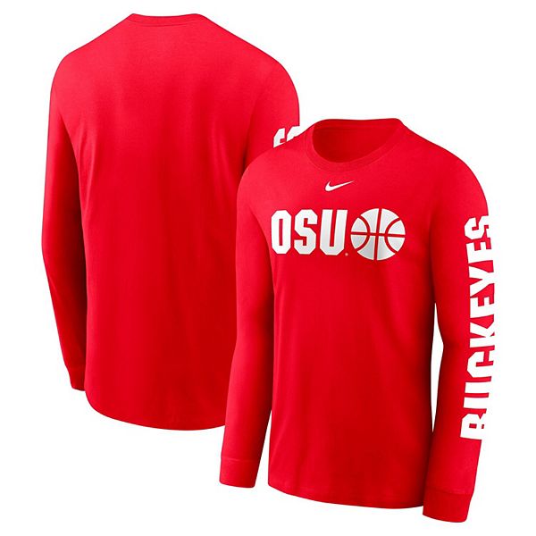 Мужская футболка с длинным рукавом Ohio State Buckeyes Nike
Мужская футболка с длинным рукавом Ohio State Buckeyes Nike