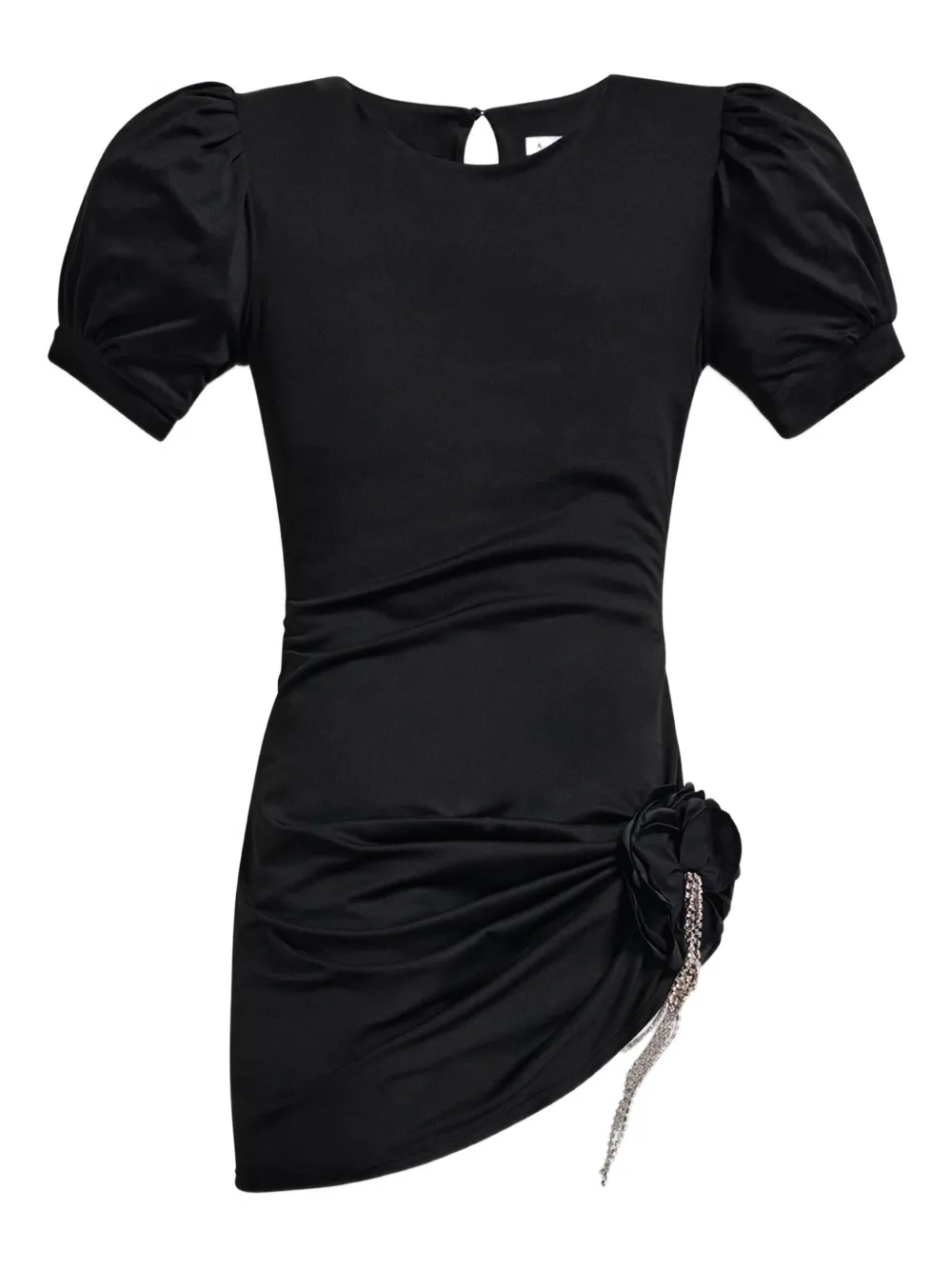 Платье мини с объемными рукавами и кристаллами AREA, черный
Платье мини с объемными рукавами и кристаллами AREA, черный