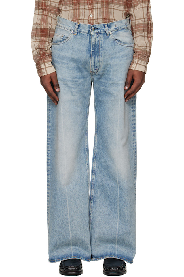 Hope Синие джинсы с низкой посадкой и широкими штанинами
Hope Синие джинсы с низкой посадкой и широкими штанинами