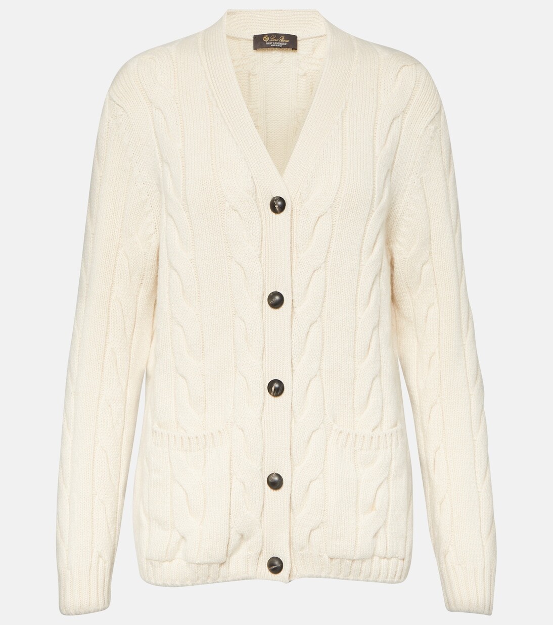 Кашемировый кардиган косой вязки napier Loro Piana, белый
Кашемировый кардиган косой вязки napier Loro Piana, белый