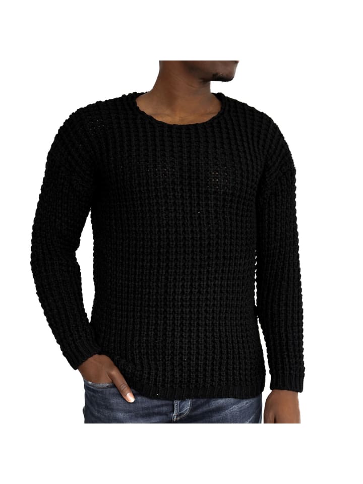 Повседневный мужской трикотажный свитер с круглым вырезом черного цвета COFI 1453
Повседневный мужской трикотажный свитер с круглым вырезом черного цвета COFI 1453