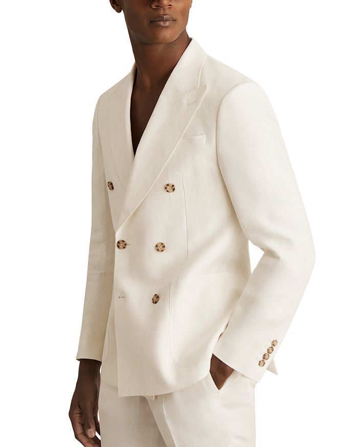 Парковый льняной блейзер с острыми лацканами Slim Fit REISS, белый
Парковый льняной блейзер с острыми лацканами Slim Fit REISS, белый