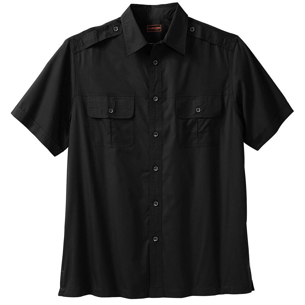 Мужская рубашка-пилот с короткими рукавами Boulder Creek By Kingsize Big & Tall, черный
Мужская рубашка-пилот с короткими рукавами Boulder Creek By Kingsize Big & Tall, черный