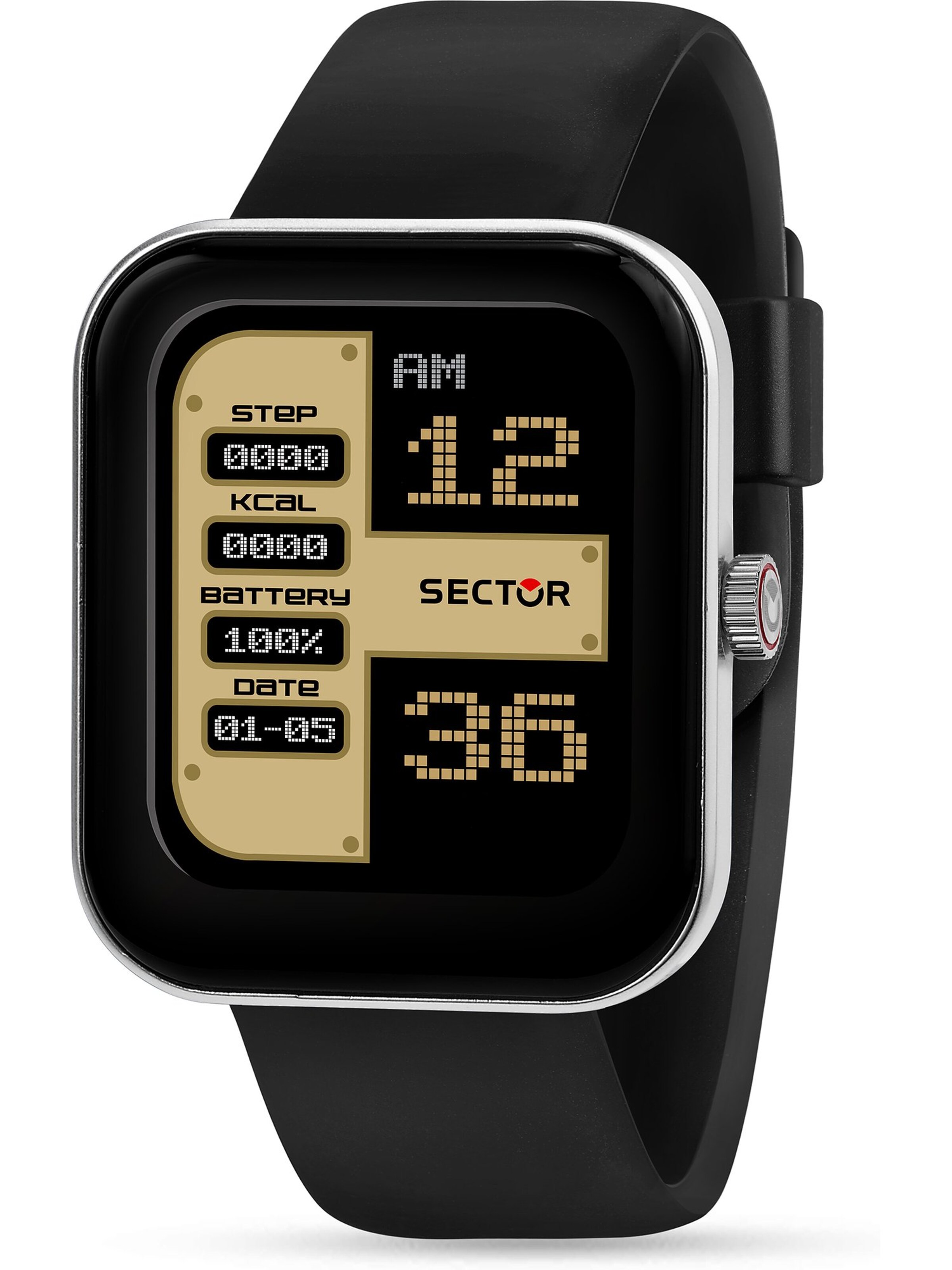 SECTOR Цифровые часы в черном цвете
SECTOR Цифровые часы в черном цвете