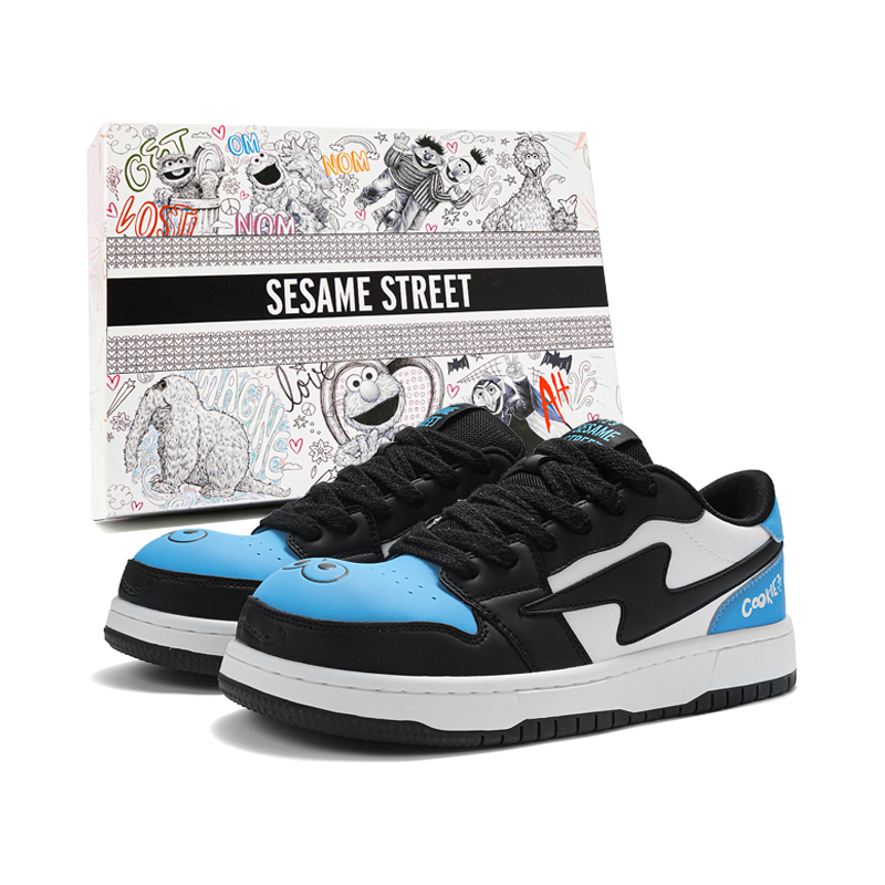 SESAME STREET Повышающие рост устойчивые к истиранию легкие нескользящие скейтбордские кроссовки унисекс Starry Black Blue, цвет Starry Black Blue 
SESAME STREET Повышающие рост устойчивые к истиранию легкие нескользящие скейтбордские кроссовки унисекс Starry Black Blue, цвет Starry Black Blue