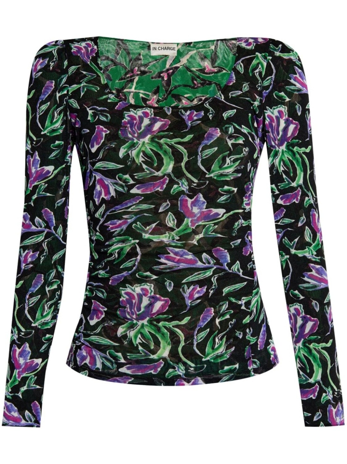 DVF Diane von Furstenberg топ с длинными рукавами и цветочным принтом, черный
DVF Diane von Furstenberg топ с длинными рукавами и цветочным принтом, черный