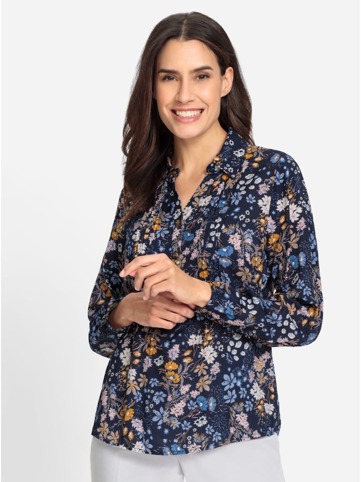 Блузка без застежки с темно-синим кунжутным принтом WITT WEIDEN
Блузка без застежки с темно-синим кунжутным принтом WITT WEIDEN