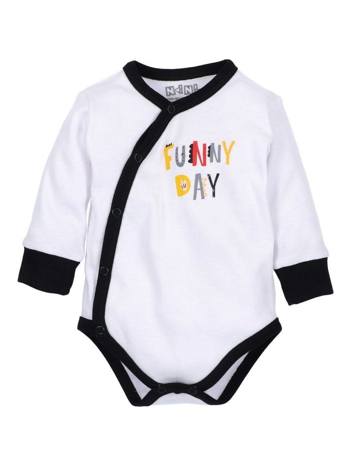 Nini Боди с длинными рукавами "Funny Day" белого цвета
Nini Боди с длинными рукавами "Funny Day" белого цвета