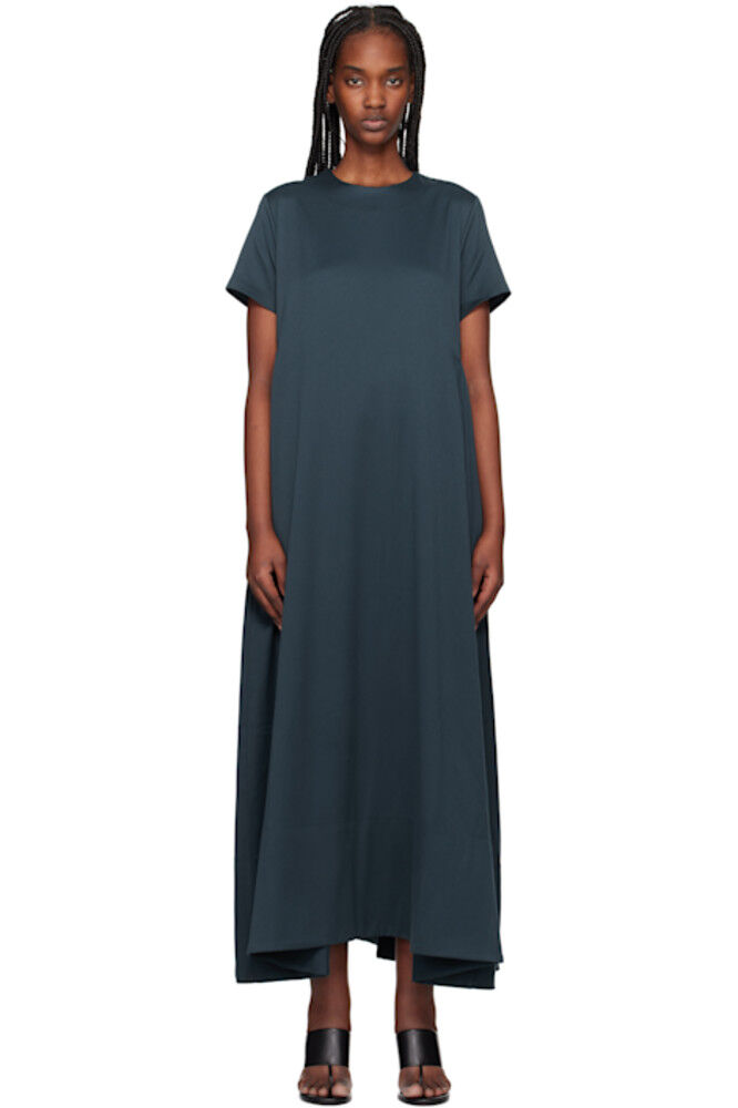 Платье макси с короткими рукавами темно-синего цвета REMAIN Birger Christensen
Платье макси с короткими рукавами темно-синего цвета REMAIN Birger Christensen