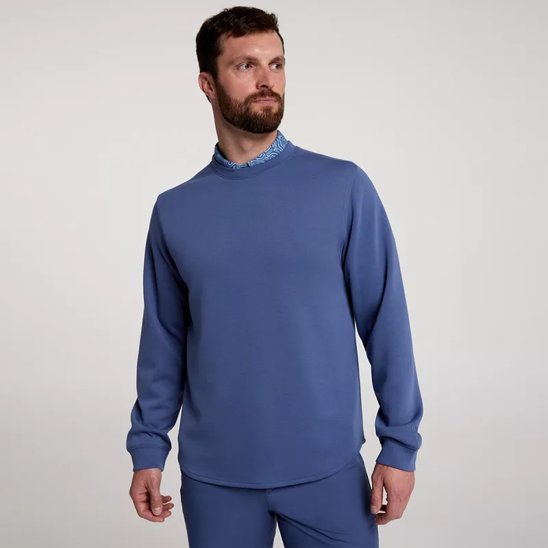 Мужской флисовый пуловер для гольфа VRST Pinnacle с круглым вырезом, цвет Indigo Navy
Мужской флисовый пуловер для гольфа VRST Pinnacle с круглым вырезом, цвет Indigo Navy
