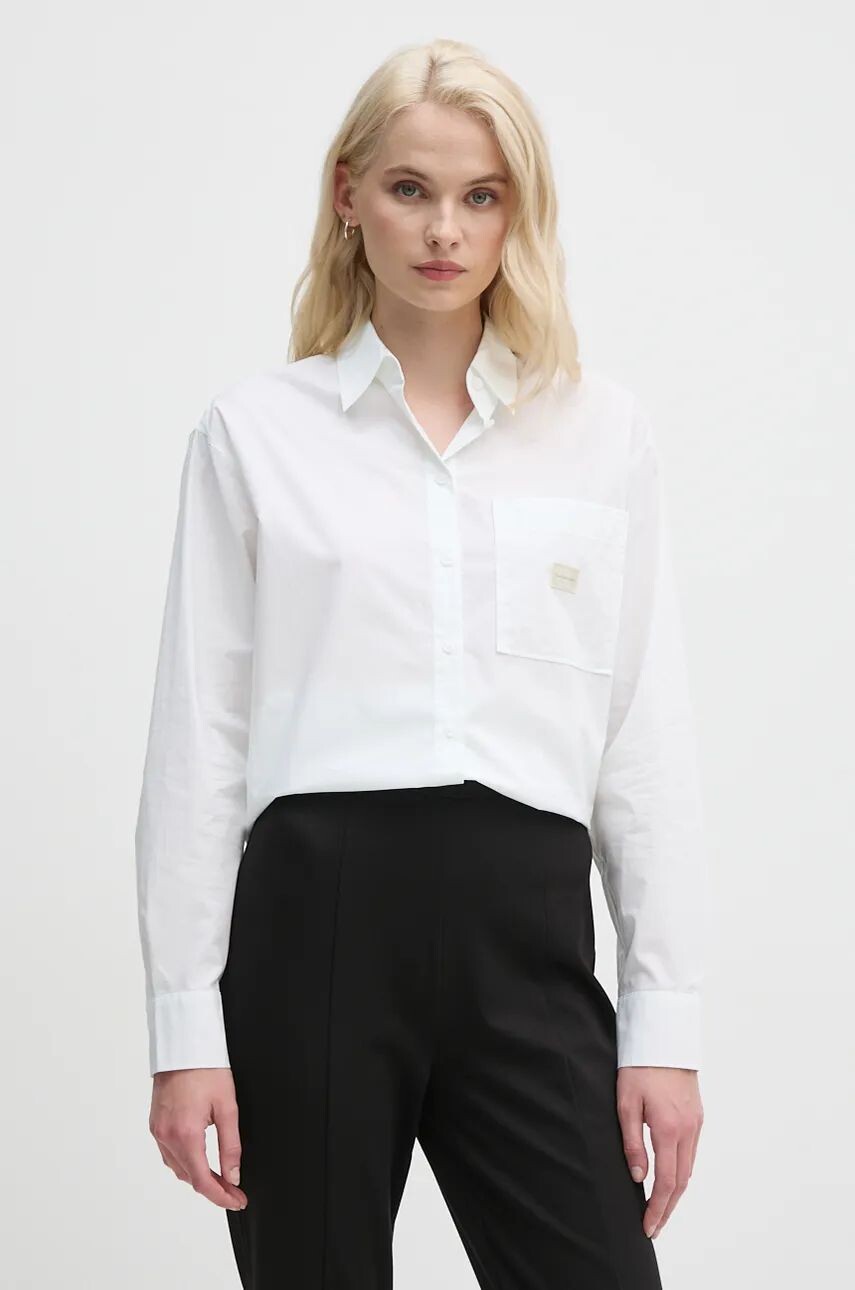 Хлопковая рубашка Calvin Klein Jeans, бежевый
Хлопковая рубашка Calvin Klein Jeans, бежевый