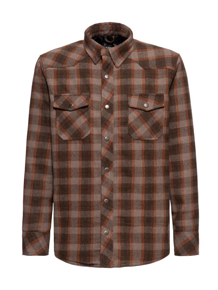 Рубашка King Kerosin Flanellhemd, коричневый
Рубашка King Kerosin Flanellhemd, коричневый