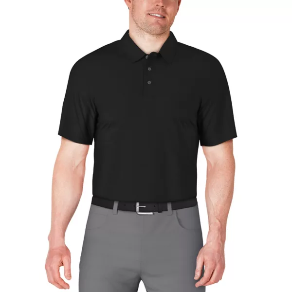 Мужское однотонное охлаждающее поло для гольфа с коротким рукавом Grand Slam, цвет caviar 
Мужское однотонное охлаждающее поло для гольфа с коротким рукавом Grand Slam, цвет caviar