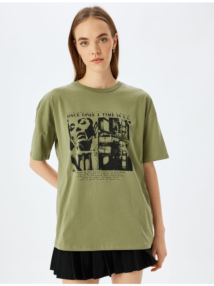 Футболка KOTON, зеленый
Футболка KOTON, зеленый