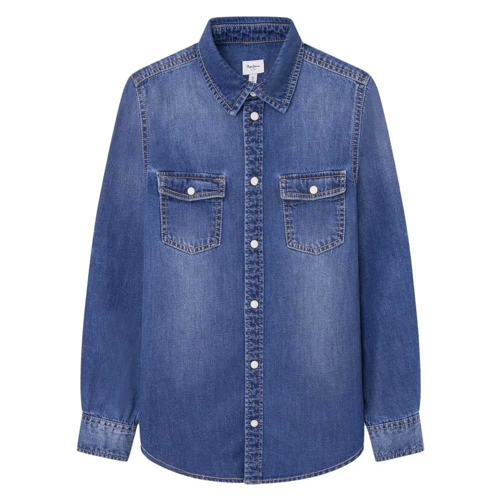 Рубашка Pepe Jeans Portez, синий 
Рубашка Pepe Jeans Portez, синий