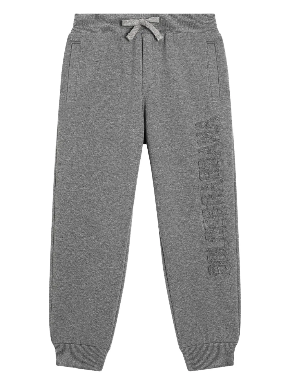 Брюки с вышитым логотипом Dolce & Gabbana Kids, серый
Брюки с вышитым логотипом Dolce & Gabbana Kids, серый