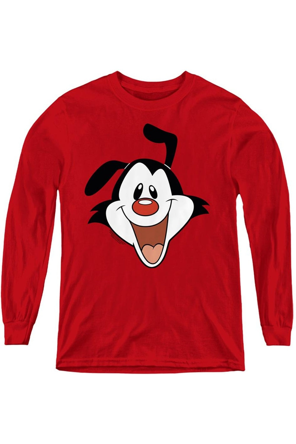 Молодежная толстовка с длинным рукавом «Голова Якко» из мультсериала Animaniacs Gildan, красный
Молодежная толстовка с длинным рукавом «Голова Якко» из мультсериала Animaniacs Gildan, красный