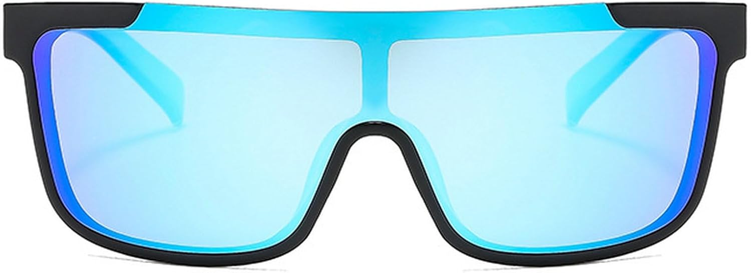 Винтажные мужские солнцезащитные очки с плоской верхней частью, черные квадратные солнцезащитные очки с зеркальными линзами для мужчин и женщин, стильные цельные солнцезащитные очки mincl, Blue
Винтажные мужские солнцезащитные очки с плоской верхней частью, черные квадратные солнцезащитные очки с зеркальными линзами для мужчин и женщин, стильные цельные солнцезащитные очки mincl, Blue