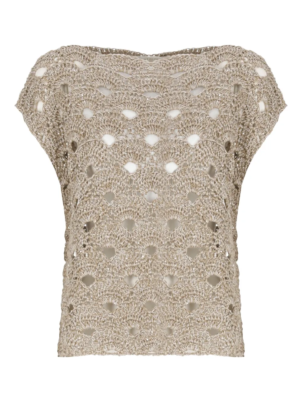 Трикотажный топ с пайетками Antonelli, коричневый
Трикотажный топ с пайетками Antonelli, коричневый