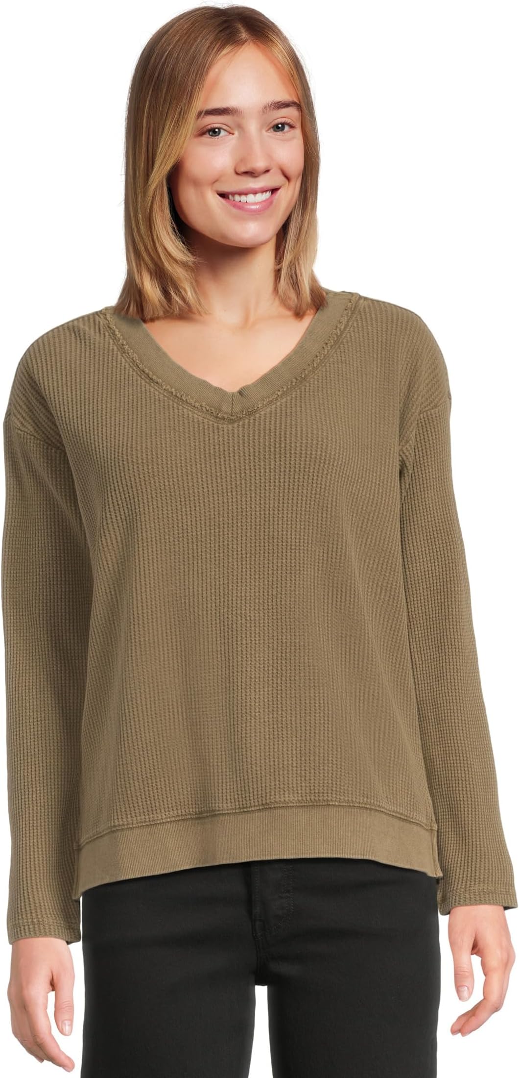 Женский вафельный топ с длинными рукавами и V-образным вырезом Mod-o-doc, Fern
Женский вафельный топ с длинными рукавами и V-образным вырезом Mod-o-doc, Fern