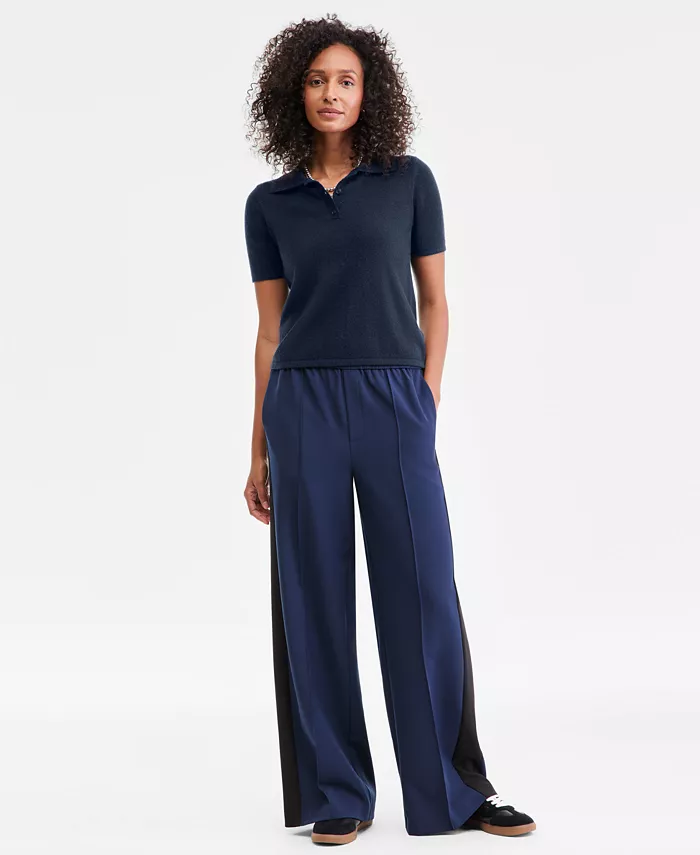 Женский свитер-поло с короткими рукавами из 100% кашемира Charter Club, синий
Женский свитер-поло с короткими рукавами из 100% кашемира Charter Club, синий