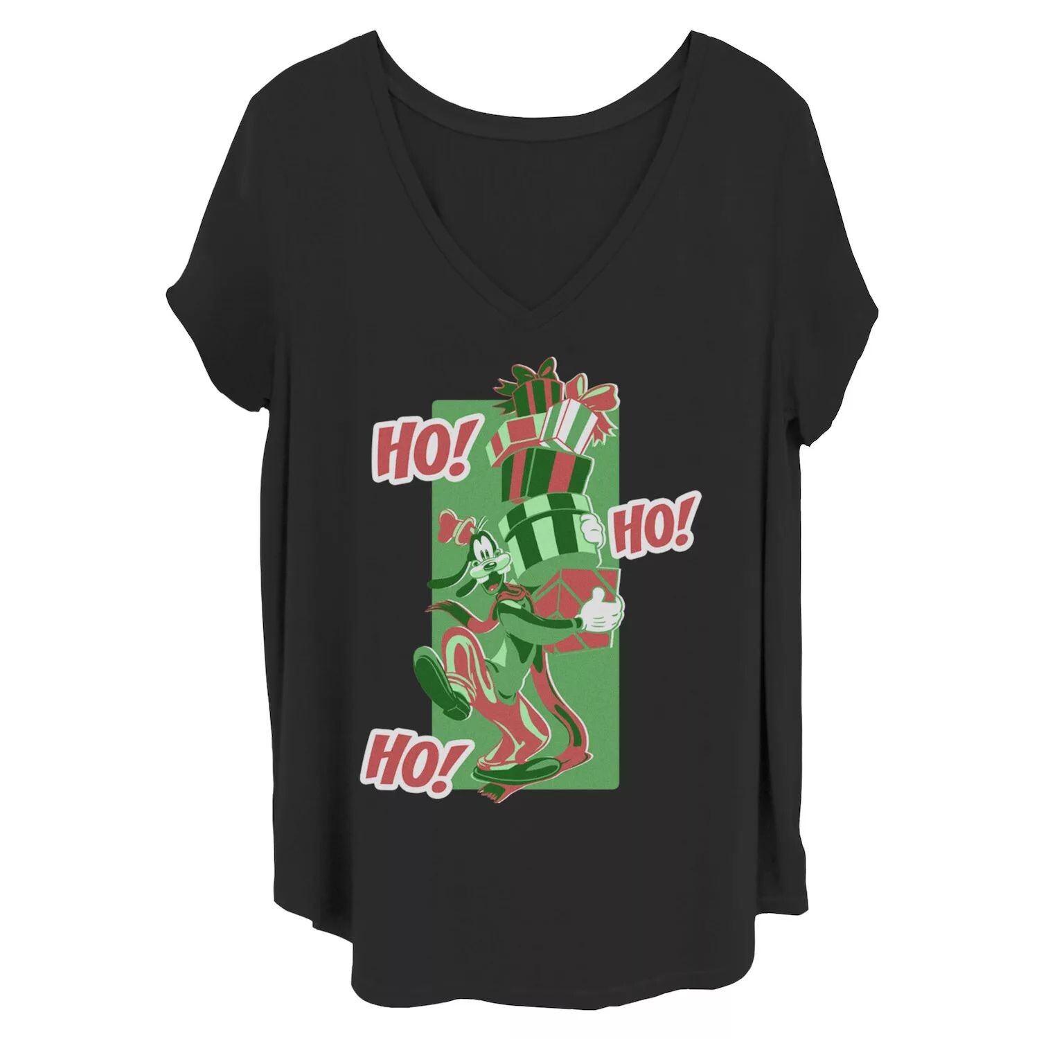 Рождественская футболка с портретом Juniors' Plus Disney Goofy Ho Ho Ho Licensed Character
Рождественская футболка с портретом Juniors' Plus Disney Goofy Ho Ho Ho Licensed Character