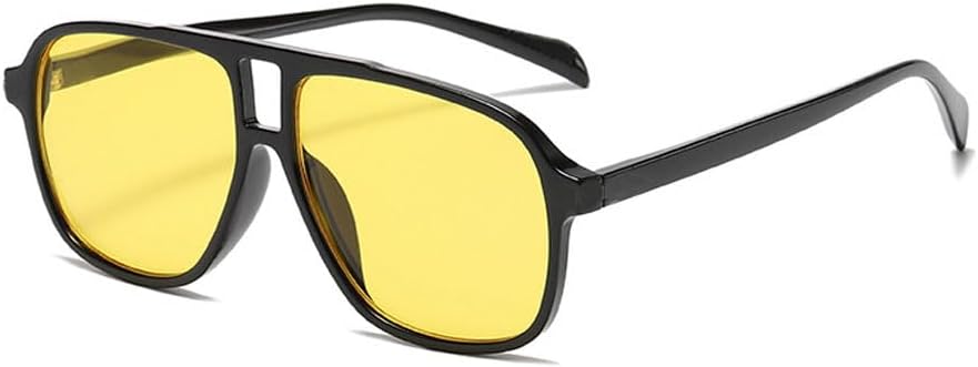 Солнцезащитные очки в стиле ретро квадратной формы для женщин и мужчин, винтажные, с защитой от УФ-излучения UV400, классические, с большой двойной перемычкой, очки-авиаторы Ridering, Yellow
Солнцезащитные очки в стиле ретро квадратной формы для женщин и мужчин, винтажные, с защитой от УФ-излучения UV400, классические, с большой двойной перемычкой, очки-авиаторы Ridering, Yellow