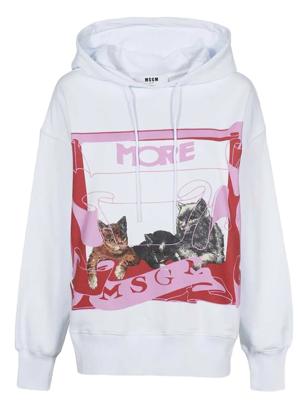 Худи с принтом Msgm, белый
Худи с принтом Msgm, белый