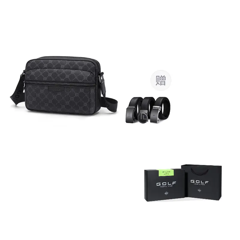 GOLF Черный мужской поясной рюкзак из ПВХ, Black (Style 2) 
GOLF Черный мужской поясной рюкзак из ПВХ, Black (Style 2)