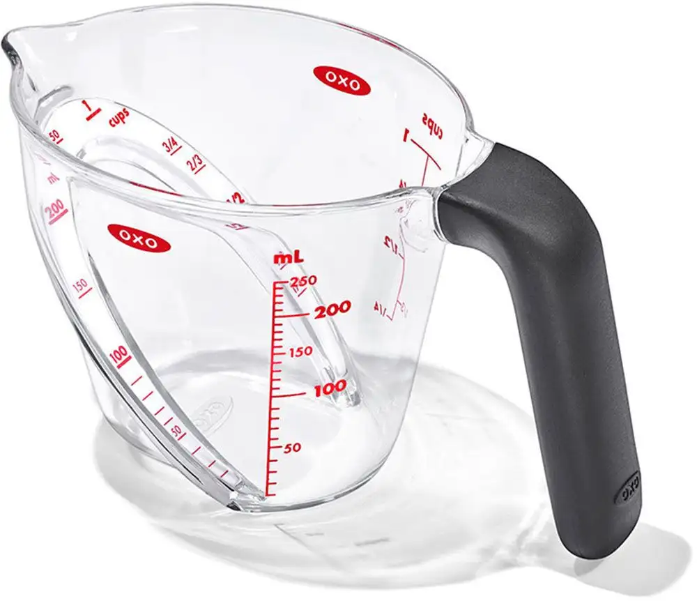 OXO Good Grips пластиковый мерный стакан, 250 мл, угловой Объем 0,250 л, цвет transparent
OXO Good Grips пластиковый мерный стакан, 250 мл, угловой Объем 0,250 л, цвет transparent