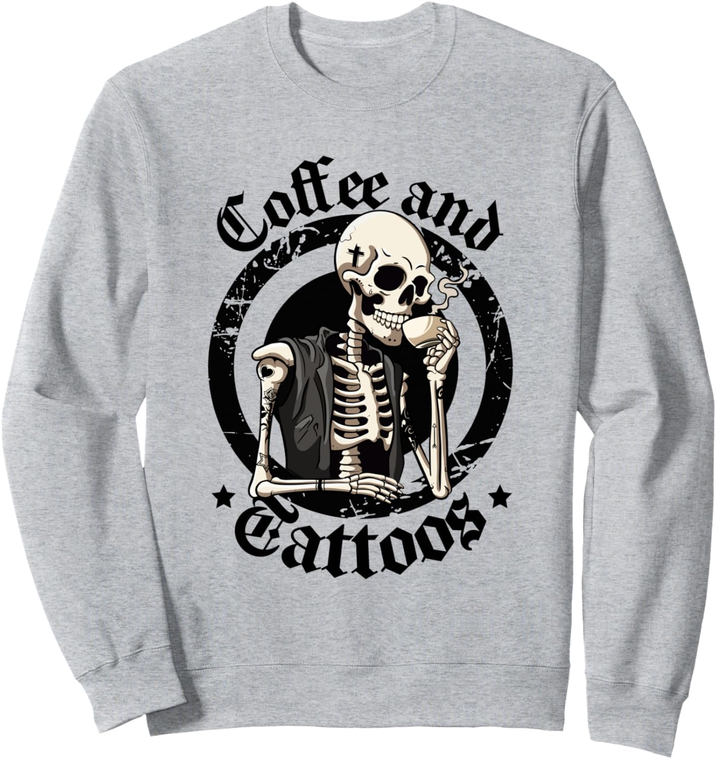 Толстовка с забавным рисунком татуировщика, посвященная любителю кофе и татуировок Coffee And Tattoos Addicted Vintage Tattooist Art, серый
Толстовка с забавным рисунком татуировщика, посвященная любителю кофе и татуировок Coffee And Tattoos Addicted Vintage Tattooist Art, серый