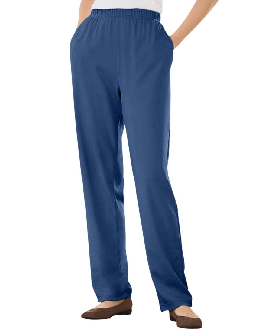 Брюки прямого кроя из трикотажа больших размеров, которые можно надевать в течение 7 дней Woman Within, Royal navy
Брюки прямого кроя из трикотажа больших размеров, которые можно надевать в течение 7 дней Woman Within, Royal navy