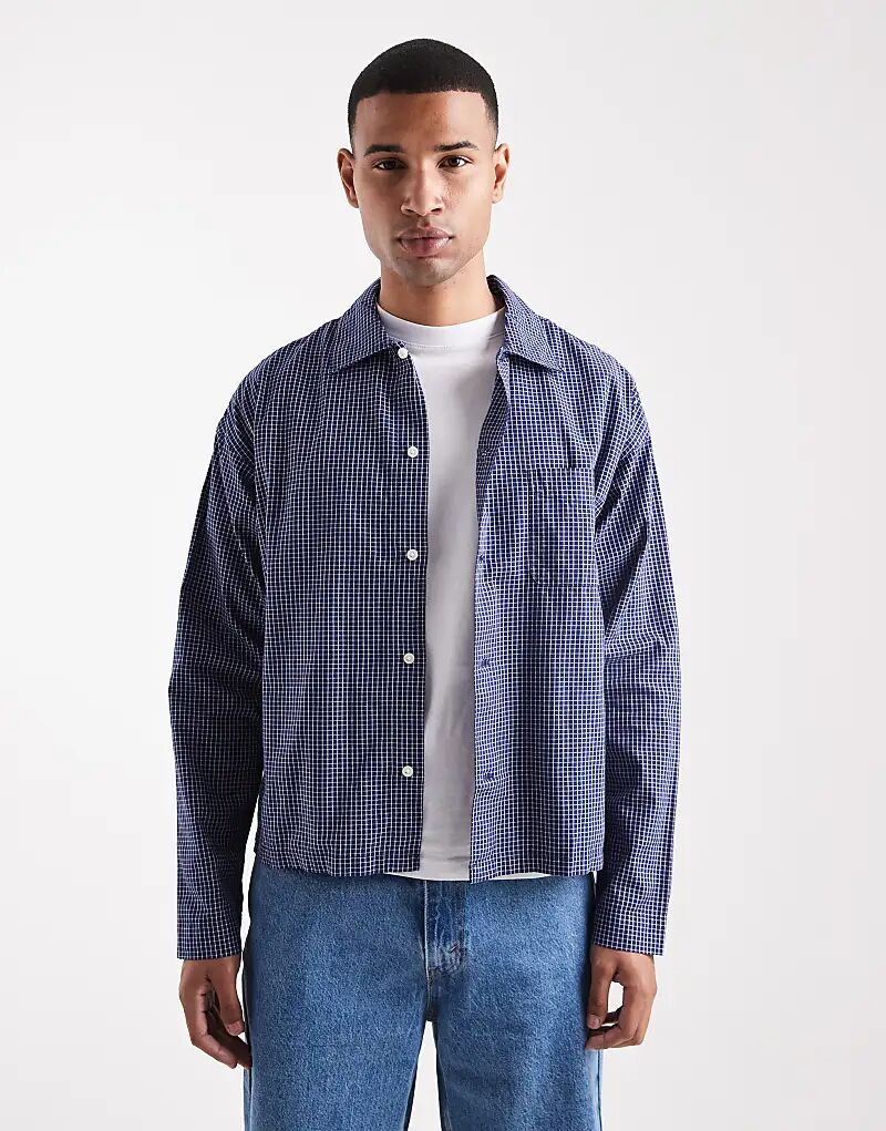 Рубашка Jack & Jones в клетку, синего цвета
Рубашка Jack & Jones в клетку, синего цвета