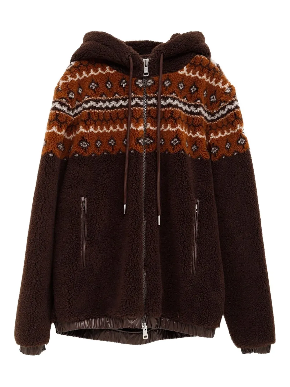 Куртка с капюшоном и геометрическим узором Moncler, коричневый
Куртка с капюшоном и геометрическим узором Moncler, коричневый