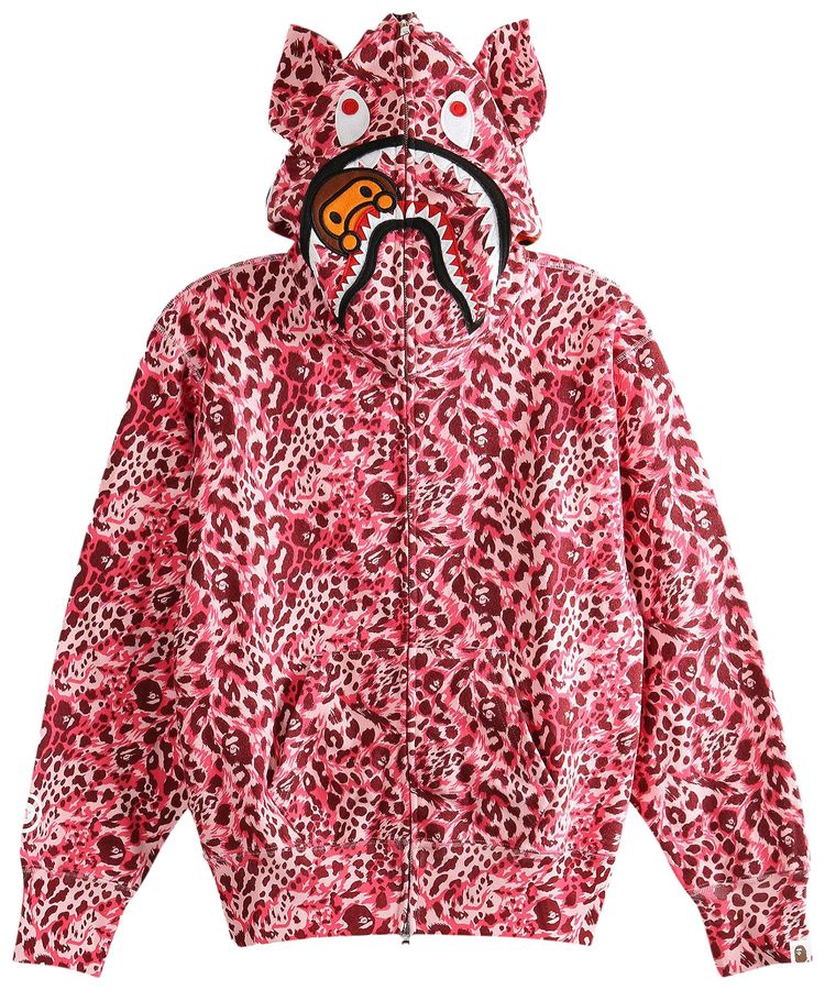Худи BAPE Wild Leopard Pattern Milo Shark на молнии, розовый
Худи BAPE Wild Leopard Pattern Milo Shark на молнии, розовый