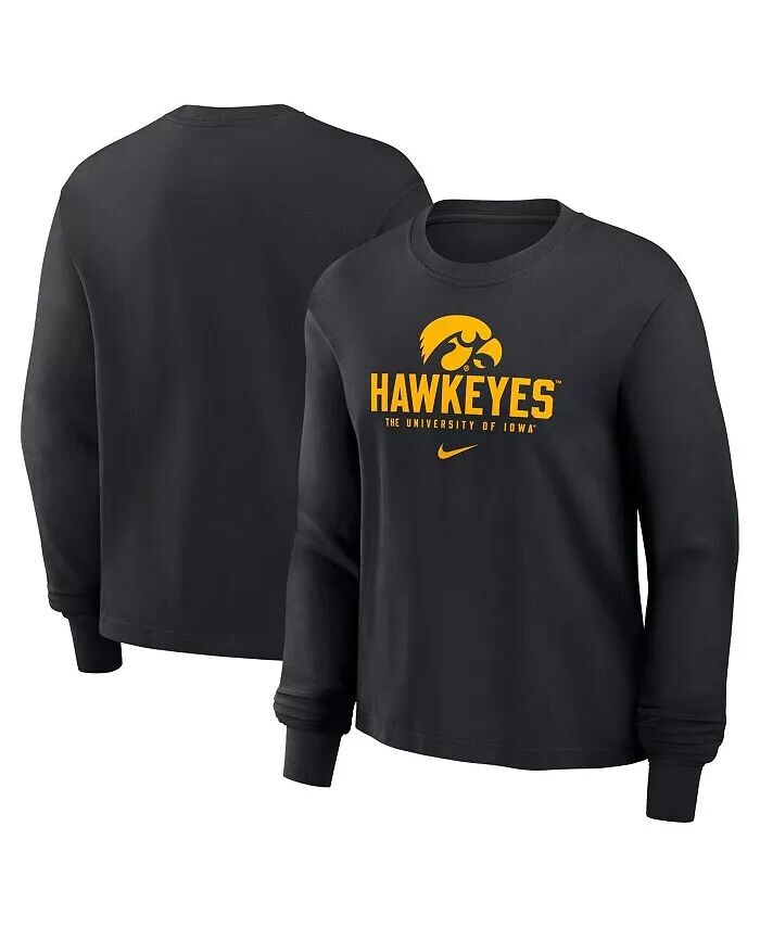 Черная женская футболка свободного кроя с длинными рукавами Iowa Hawkeyes Primetime University Nike, черный
Черная женская футболка свободного кроя с длинными рукавами Iowa Hawkeyes Primetime University Nike, черный