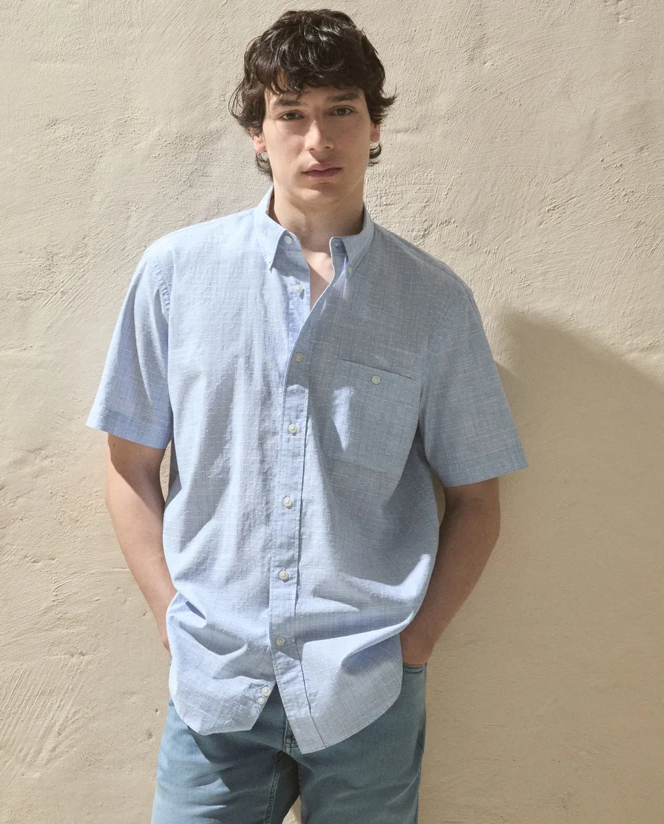 Рубашка фил-а-фил с принтом для мужчин Dustin, синий
Рубашка фил-а-фил с принтом для мужчин Dustin, синий