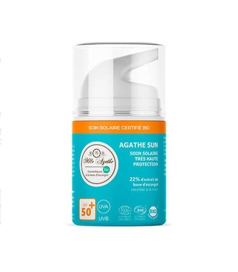 Крем солнцезащитный со слизью улитки, очень высокая защита, SPF 50+, водостойкий, COSMOS ORGANIC, 50 мл, Mlle Agathe
Крем солнцезащитный со слизью улитки, очень высокая защита, SPF 50+, водостойкий, COSMOS ORGANIC, 50 мл, Mlle Agathe