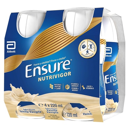 Пищевая добавка Ensure NutriVigor Vanilla 220 мл — упаковка из 4 шт Abbott
Пищевая добавка Ensure NutriVigor Vanilla 220 мл — упаковка из 4 шт Abbott
