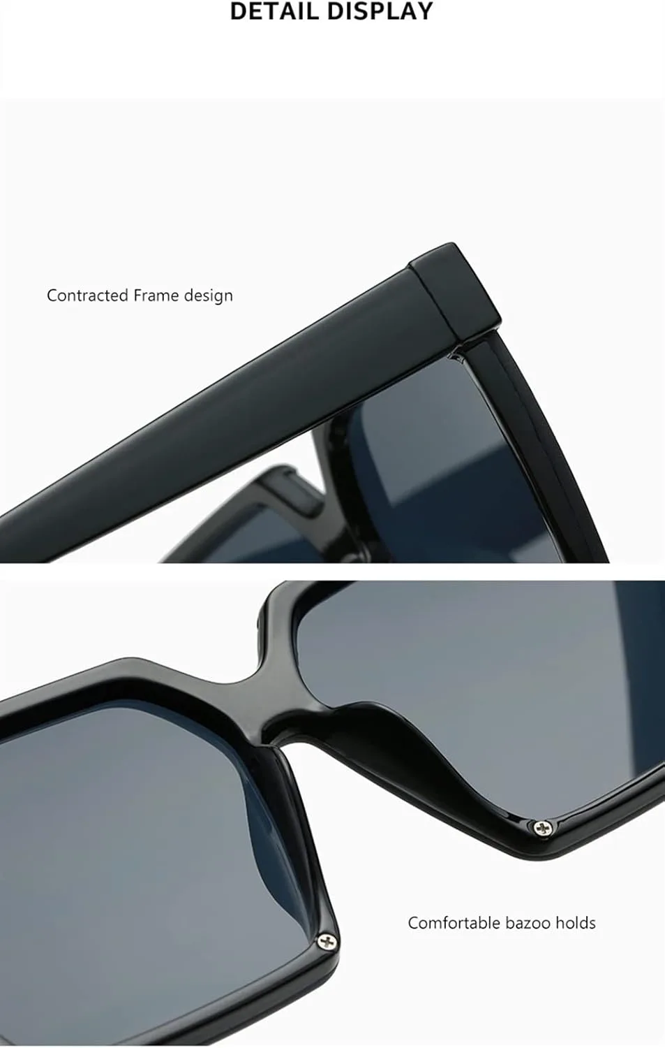 Женские солнцезащитные очки в квадратной оправе для активного отдыха, отпуска, а также женские солнцезащитные очки для вождения в крупной оправе Generic, Black
Женские солнцезащитные очки в квадратной оправе для активного отдыха, отпуска, а также женские солнцезащитные очки для вождения в крупной оправе Generic, Black