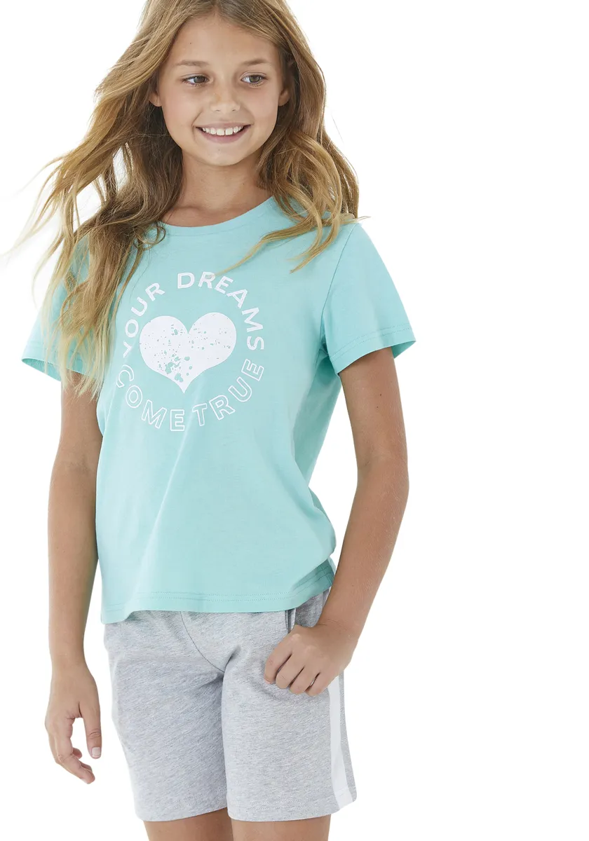 Пижамы Buffalo (2 шт., 1 шт.), с принтом в виде сердечек спереди, цвет Mint-Grau-Meliert
Пижамы Buffalo (2 шт., 1 шт.), с принтом в виде сердечек спереди, цвет Mint-Grau-Meliert