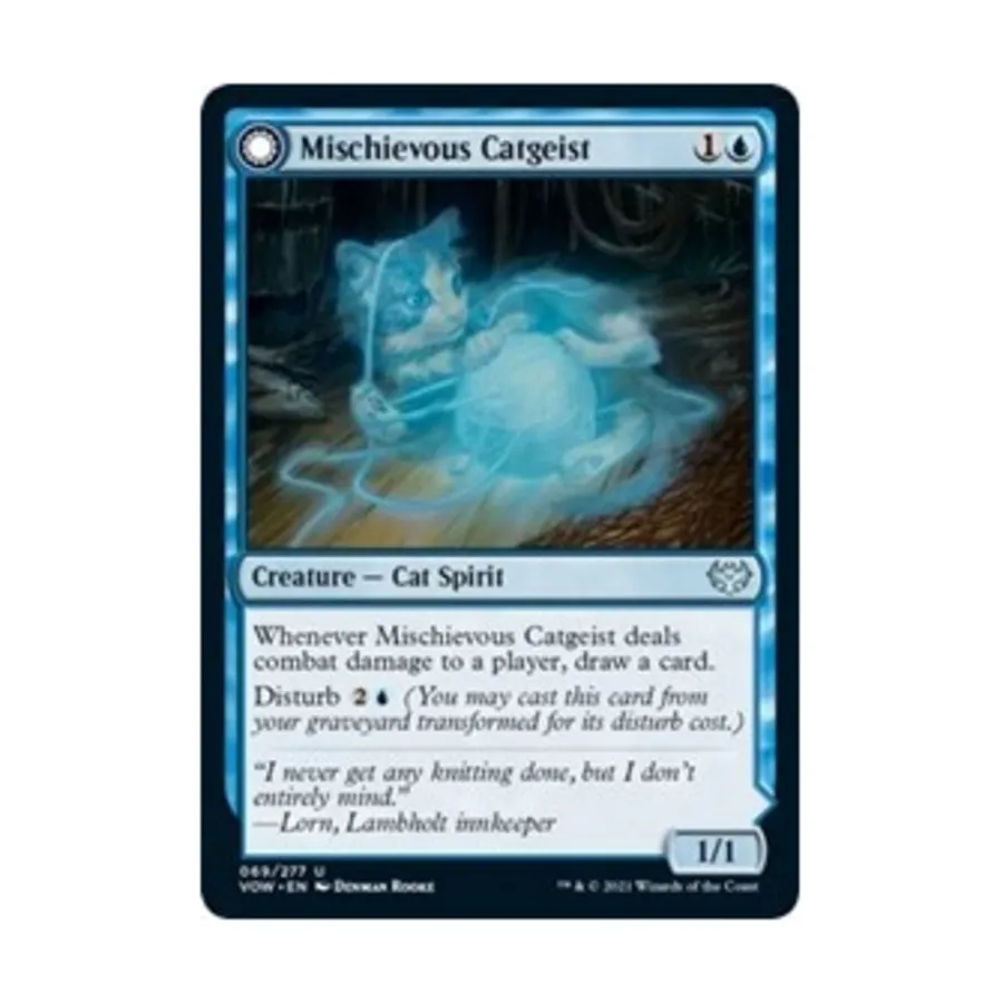 CCG Озорной Кэтгейст (U), MTG - Innistrad: Crimson Vow
CCG Озорной Кэтгейст (U), MTG - Innistrad: Crimson Vow