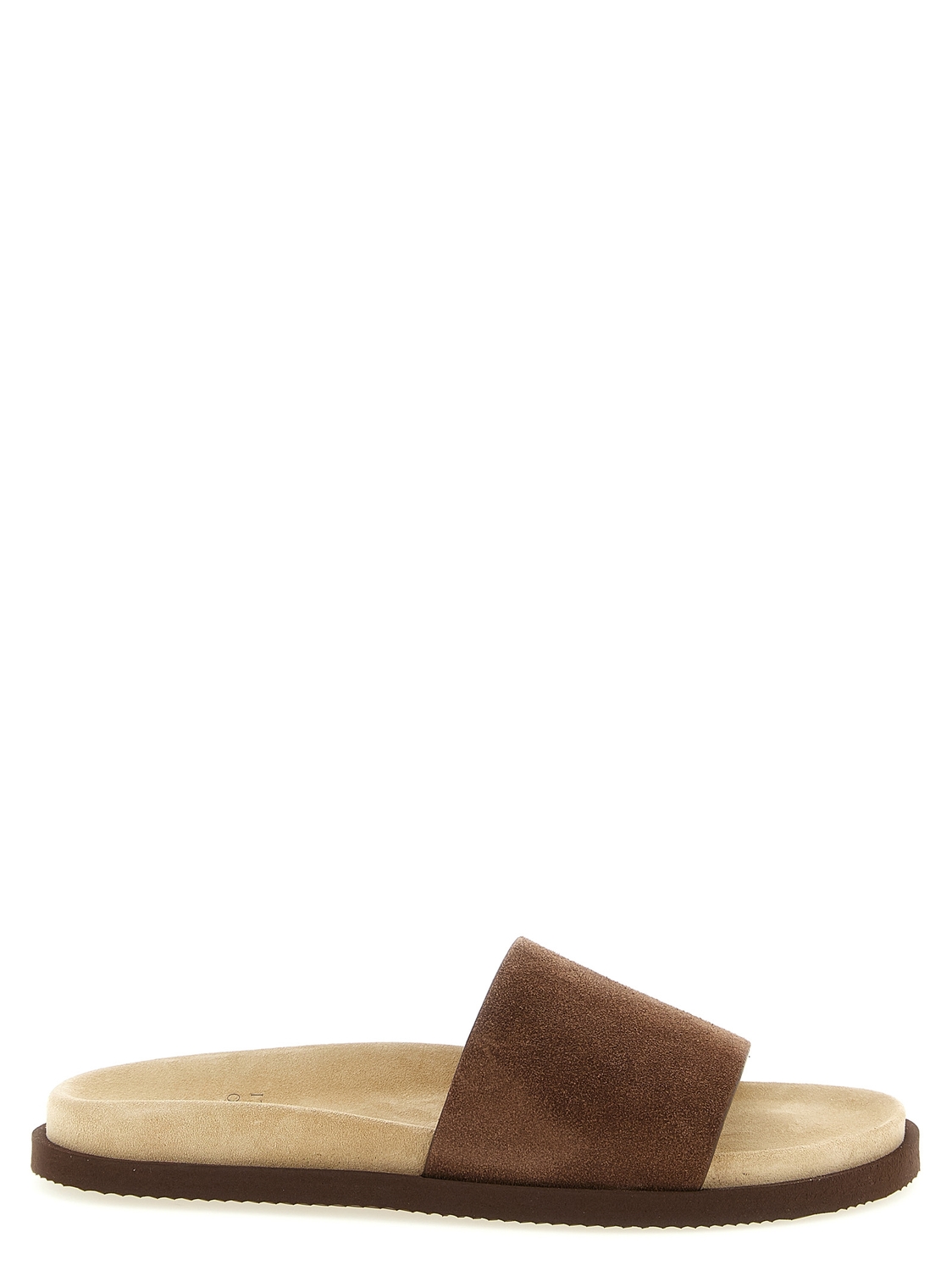 Замшевые шлепанцы Brunello Cucinelli, коричневый
Замшевые шлепанцы Brunello Cucinelli, коричневый