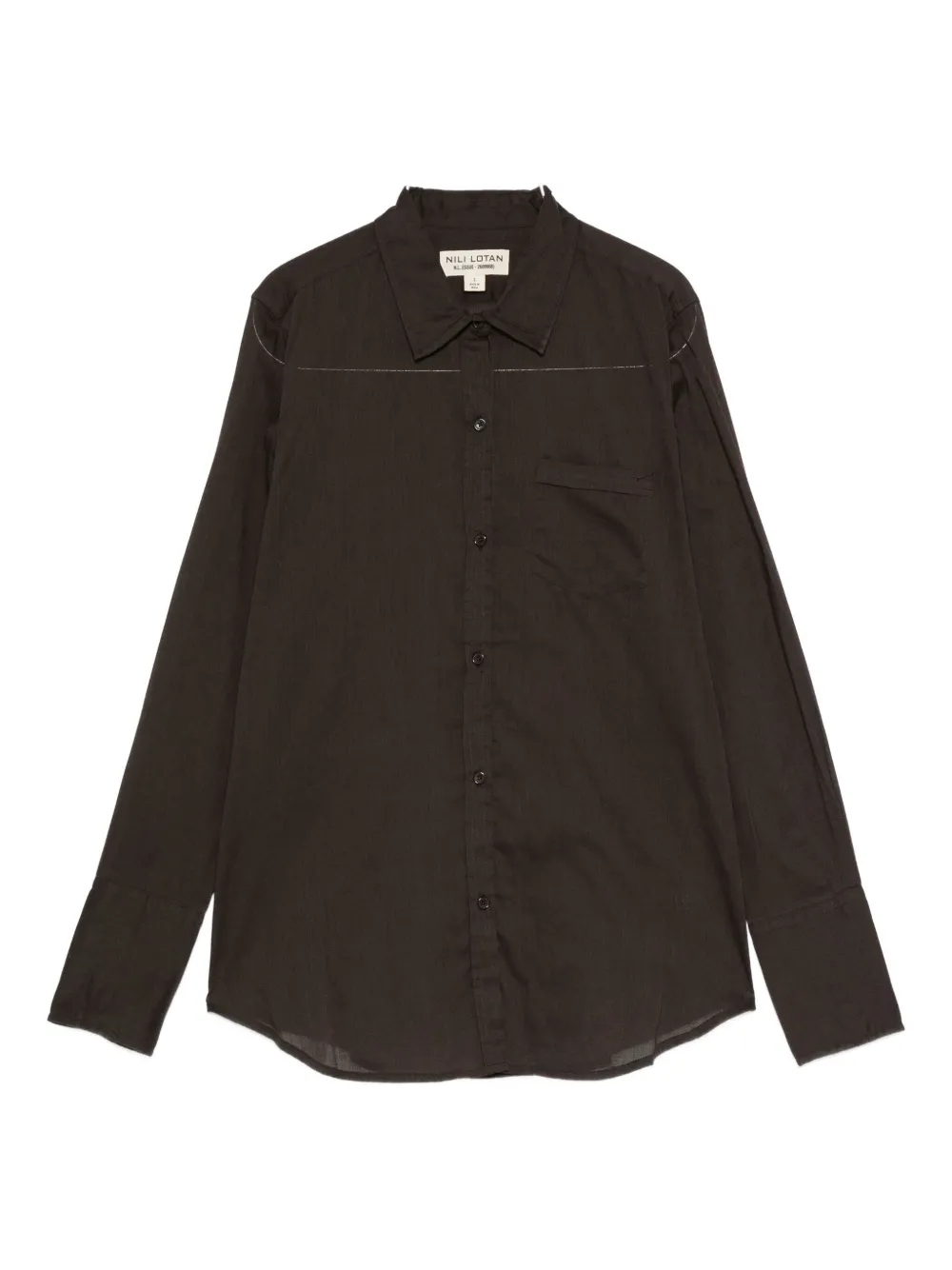 Рубашка на пуговицах Nili Lotan, коричневый
Рубашка на пуговицах Nili Lotan, коричневый