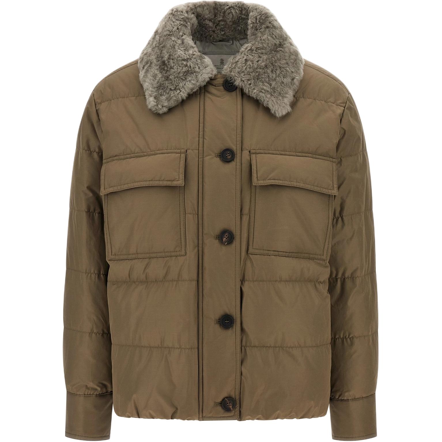 Пуховая куртка Monile Sherling Brunello Cucinelli, бежевый
Пуховая куртка Monile Sherling Brunello Cucinelli, бежевый