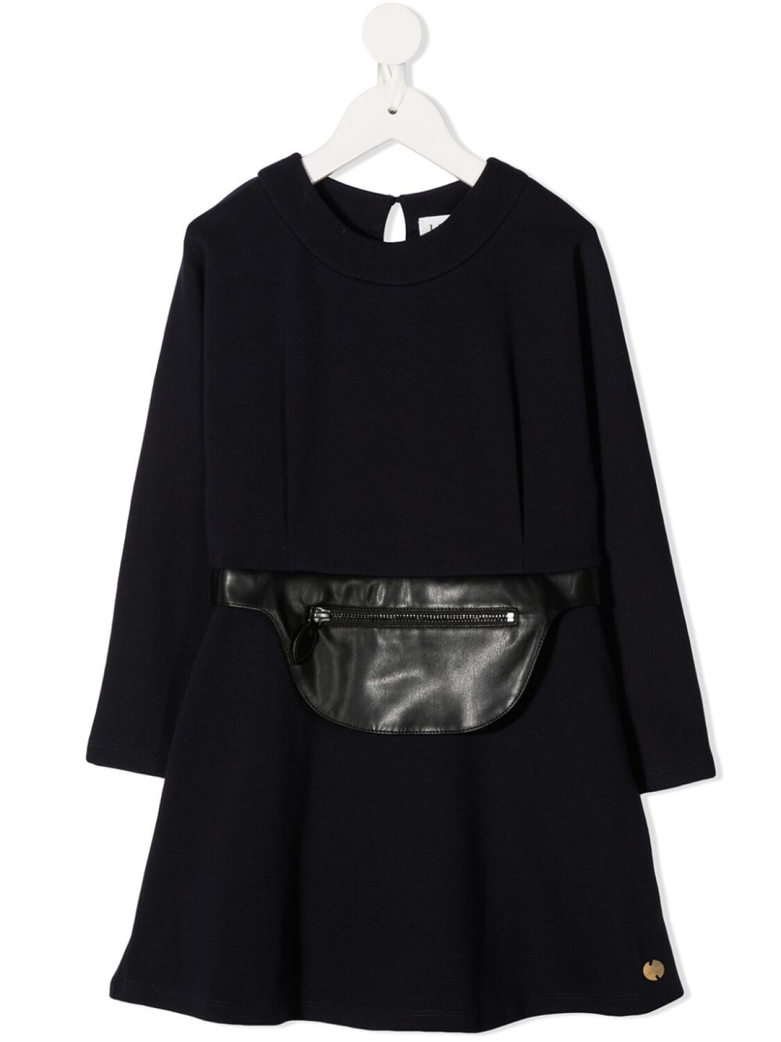 Lanvin Enfant платье с поясной сумкой, синий
Lanvin Enfant платье с поясной сумкой, синий