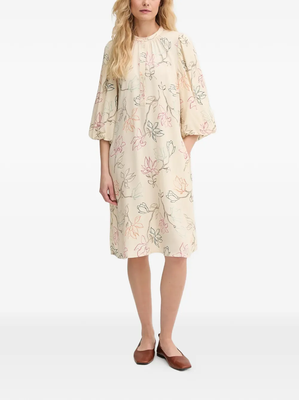 Миди-платье с цветочным принтом Mos Mosh, бежевый
Миди-платье с цветочным принтом Mos Mosh, бежевый