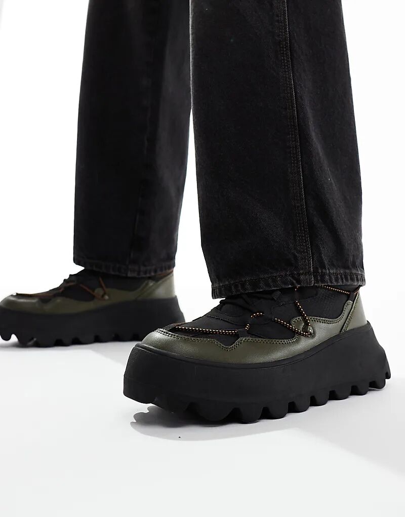Походные ботинки цвета хаки на шнуровке с толстой подошвой ASOS DESIGN
Походные ботинки цвета хаки на шнуровке с толстой подошвой ASOS DESIGN
