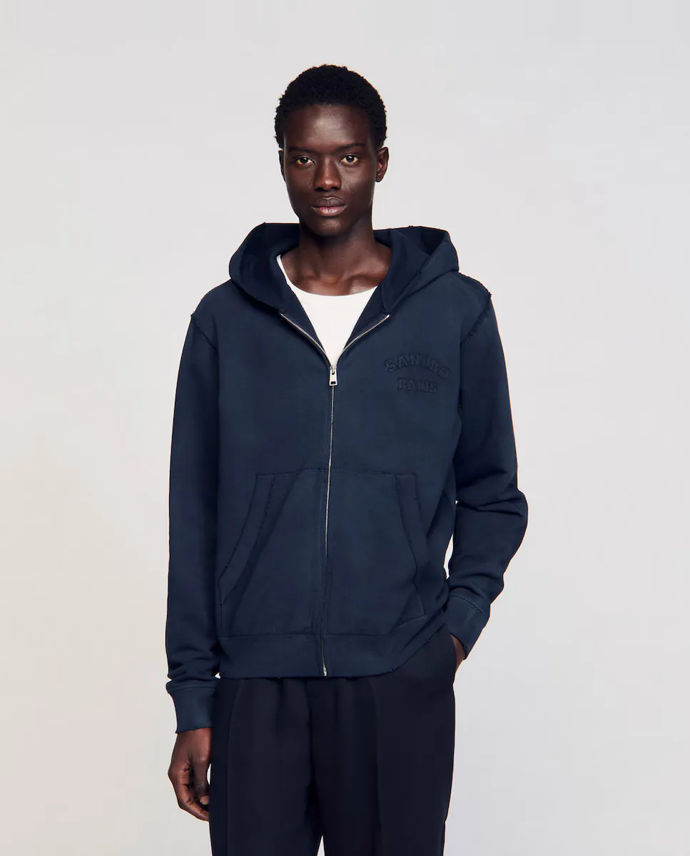 Мужская толстовка с нашивкой Sandro, темно-синий
Мужская толстовка с нашивкой Sandro, темно-синий